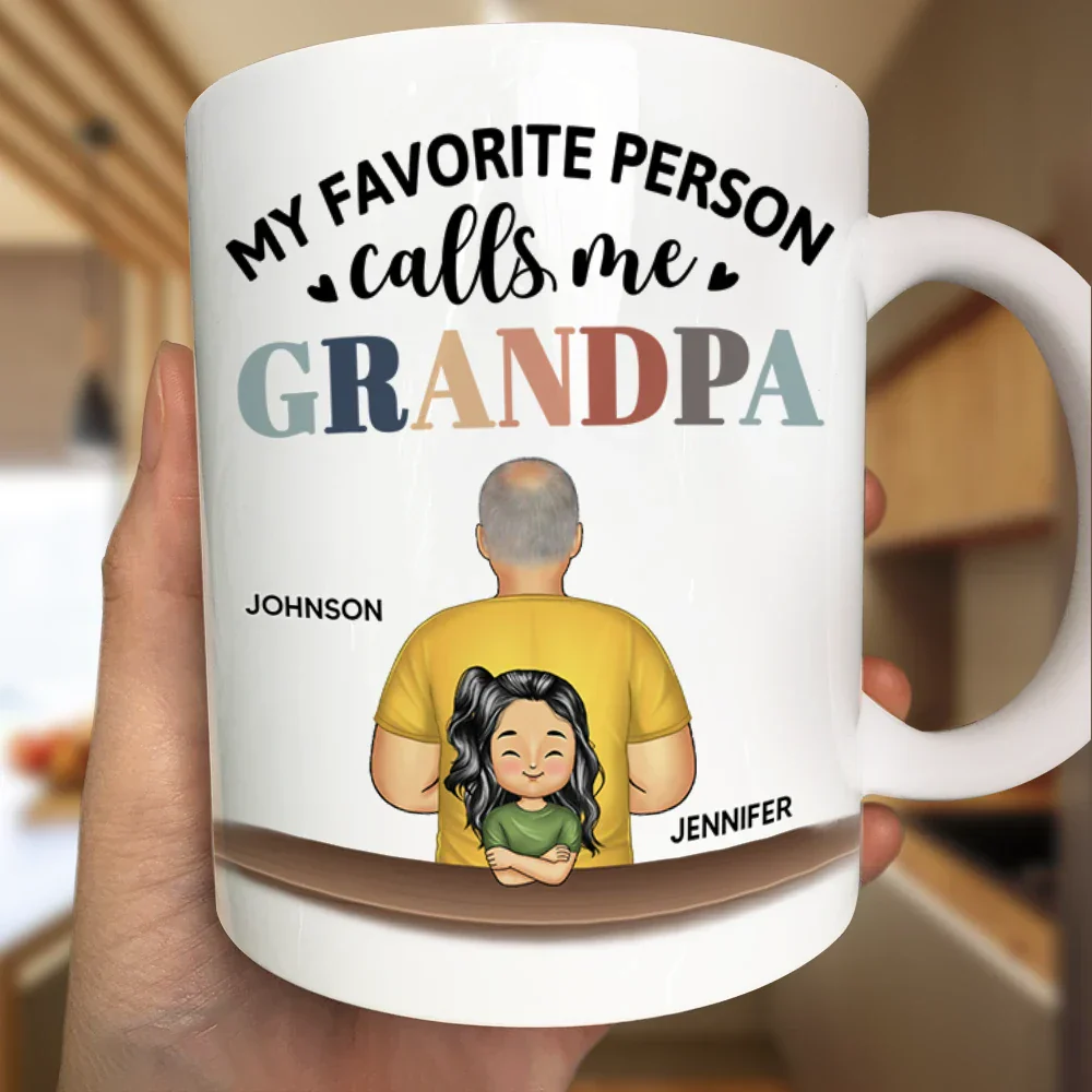 My Favorite People Call Me Papa - Personalized Mug - Image 3