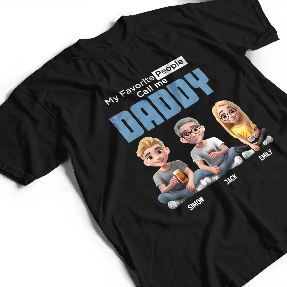 My Favorite People Call Me Pop Pop - Personalized T Shirt - Image 4