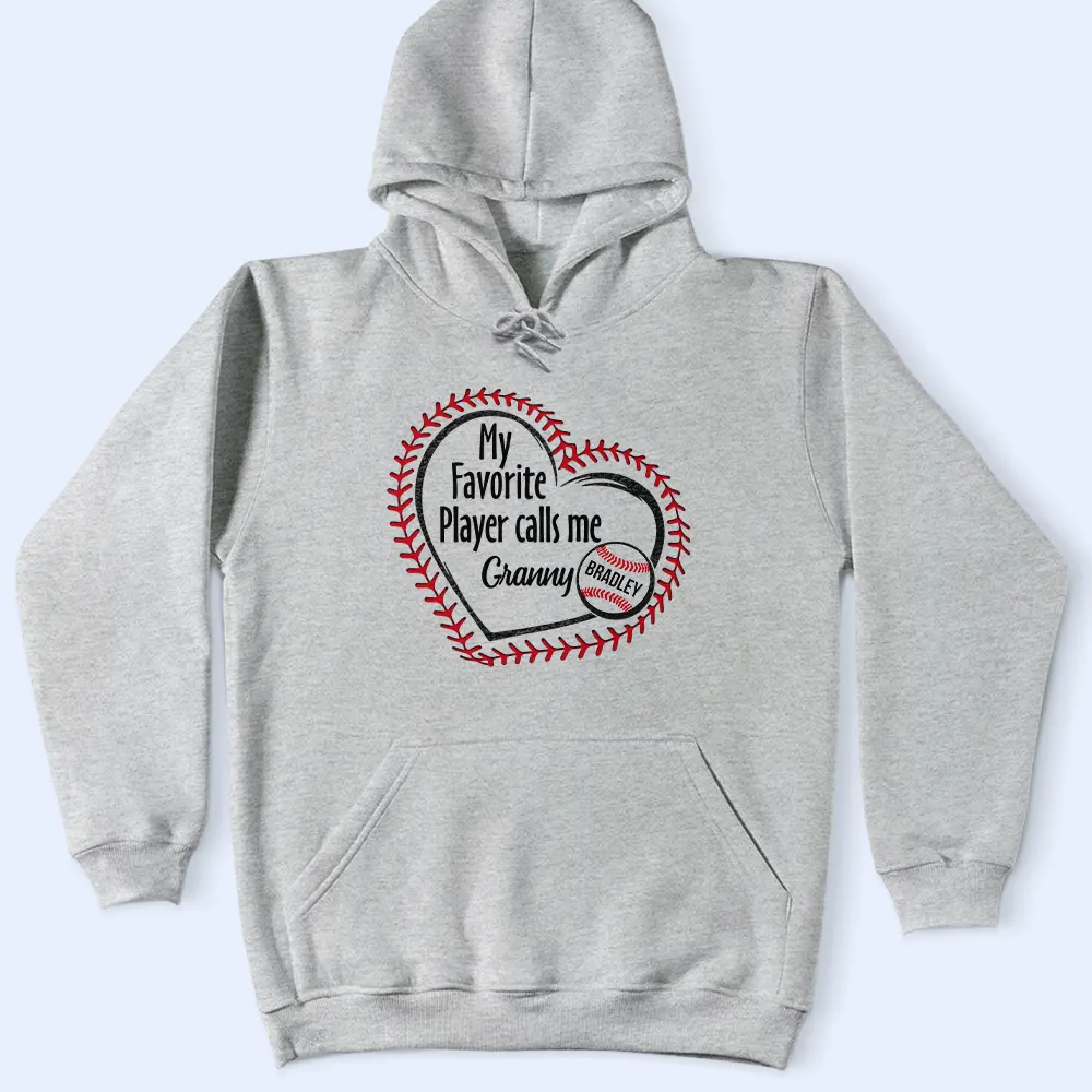 My Favorite Players Call Me Grandma Mom - Personalized T Shirt - Image 4