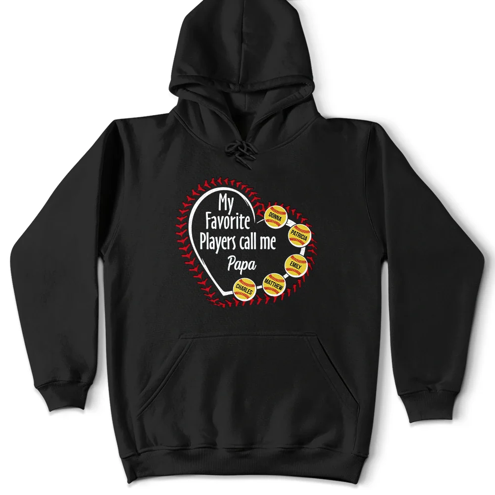My Favorite Players Call Me Grandma Mom - Personalized T Shirt - Image 5