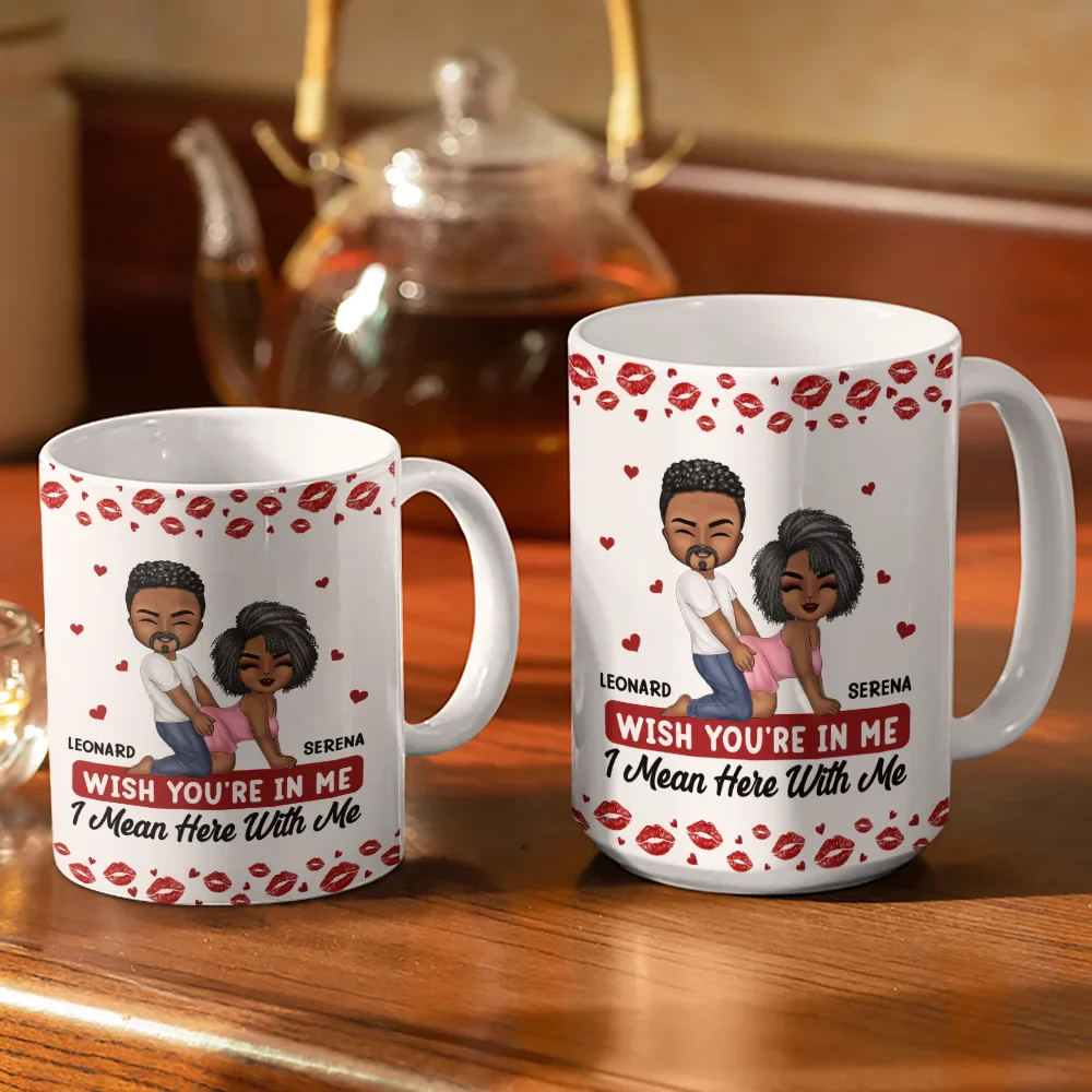 My Favorite Thing To Do Is You Romantic Couple - Personalized White Edge-to-Edge Mug - Image 3
