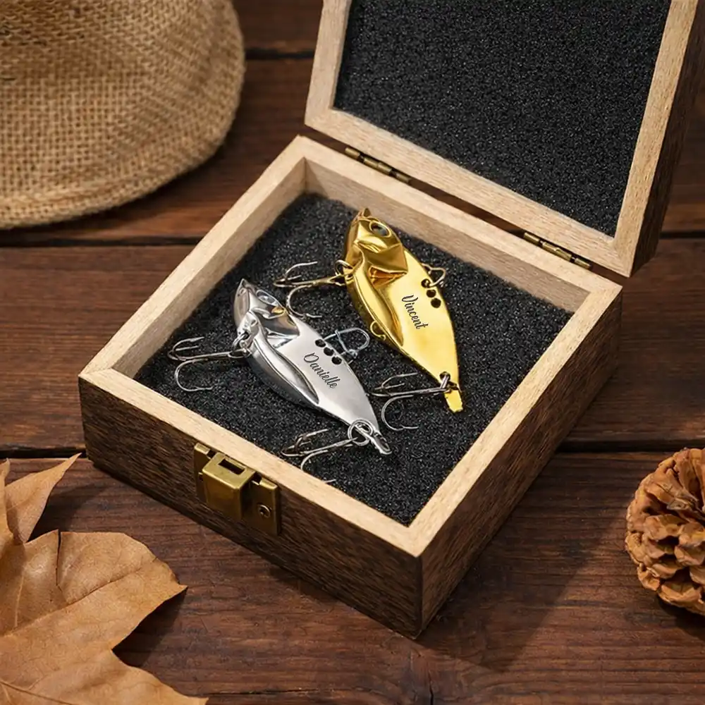 My Fishing Buddies Call Me Dad - Personalized Metal Fish Lure Set - Image 3