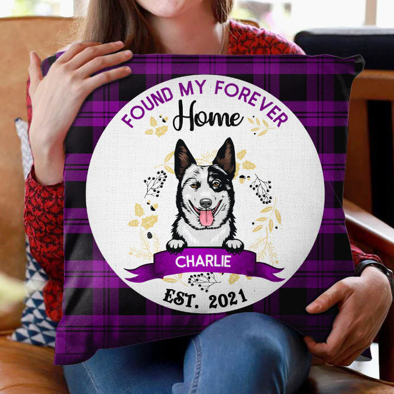 My Forever Home - Gift For Dogs & Cats - Personalized Custom Pillow - Image 2