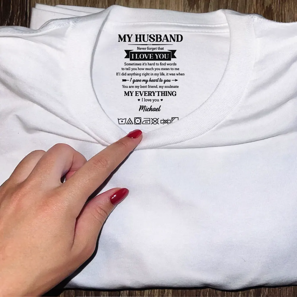 My Husband My Wife My Soulmate My Everything - Personalized T Shirt - Image 5