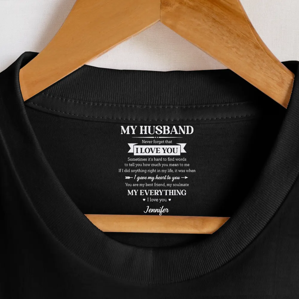 My Husband My Wife My Soulmate My Everything - Personalized T Shirt - Image 7