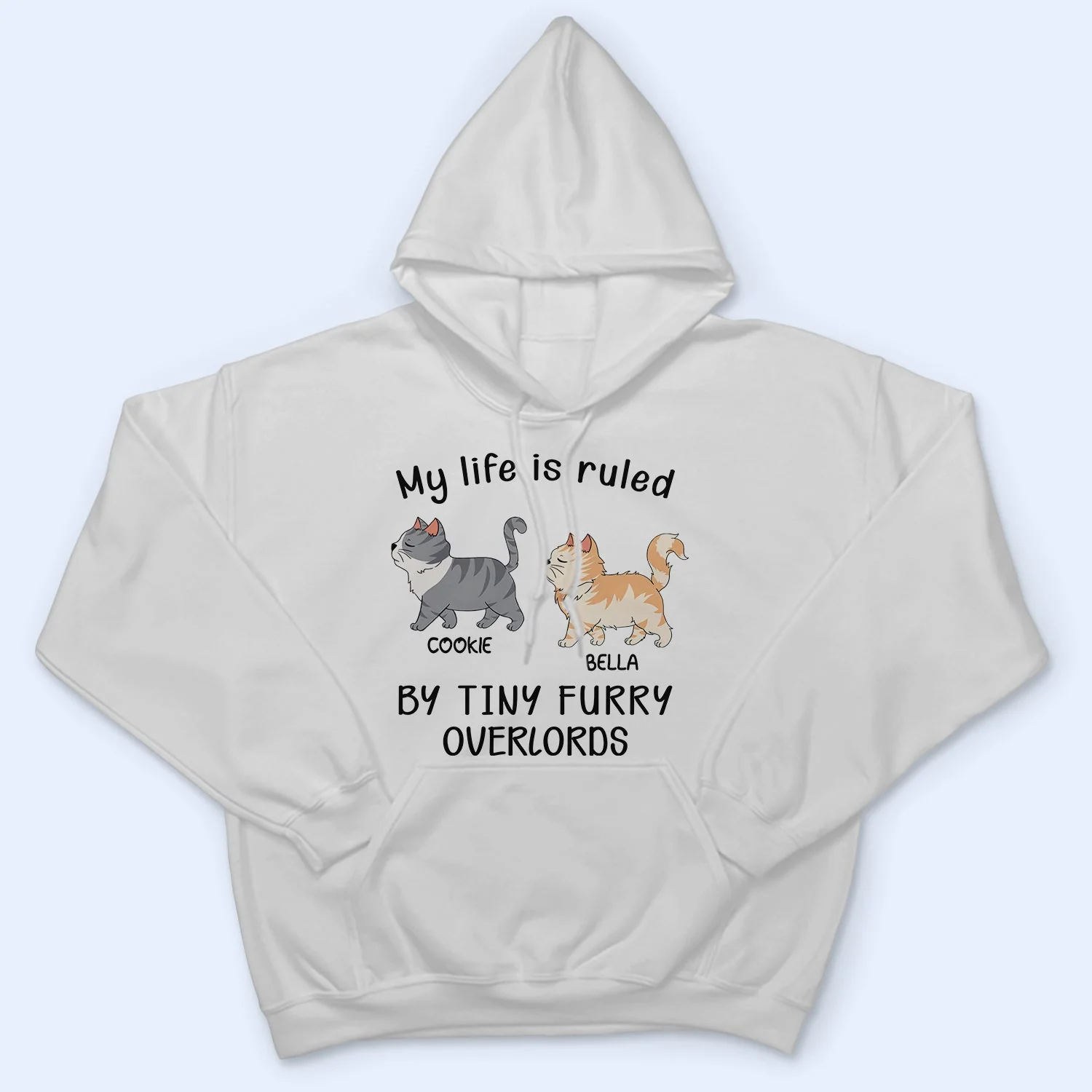My Life Is Ruled By A Tiny Furry Overlord - Gift For Cat Lovers, Cat Mom, Cat Dad - Personalized T Shirt - Image 4