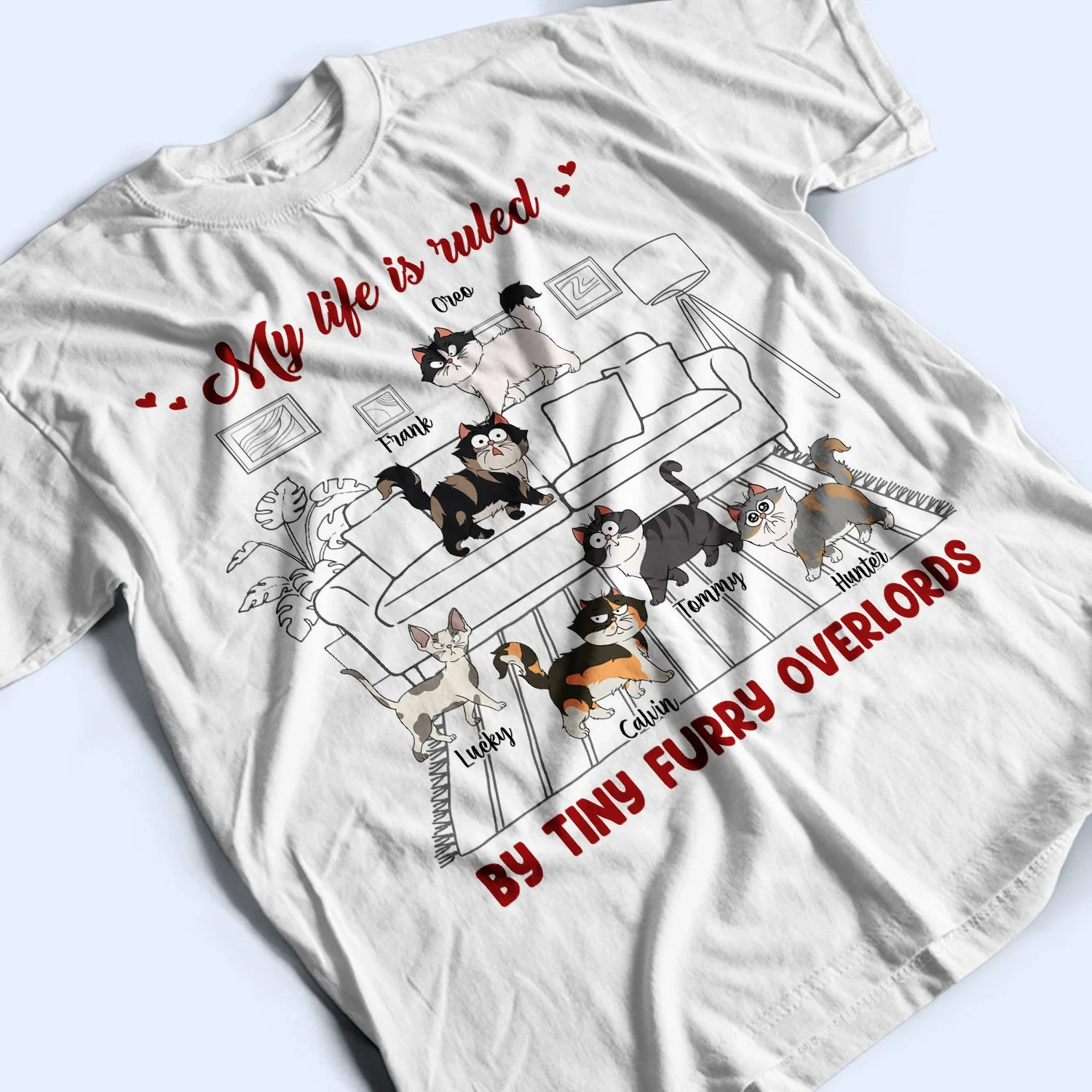 My Life Is Ruled By - Gift For Cat Lovers - Personalized Sweatshirt - Image 3