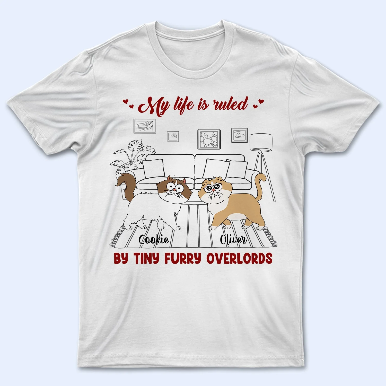 My Life Is Ruled By - Gift For Cat Lovers - Personalized Sweatshirt - Image 4