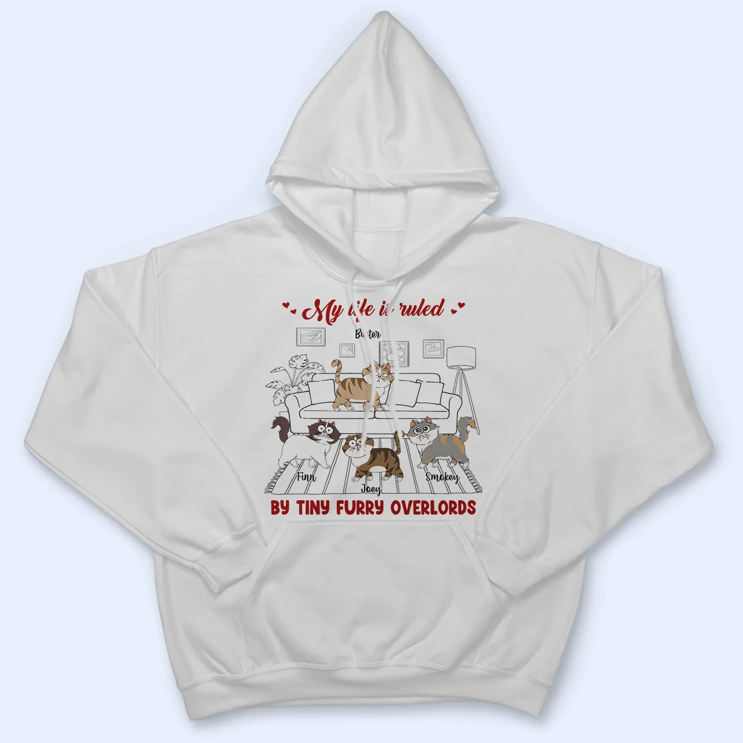 My Life Is Ruled By - Gift For Cat Lovers - Personalized Sweatshirt - Image 5