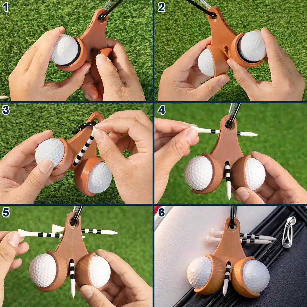 My Lucky Balls If Found Return To This Guy - Personalized 3D Printed Golf Ball Tee Holder - Image 6