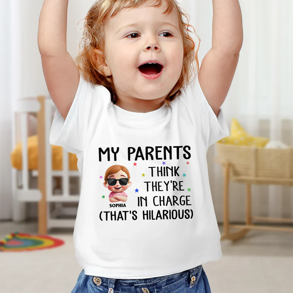 My Parents Think They're In Charge - Personalized Baby Onesie - Image 6