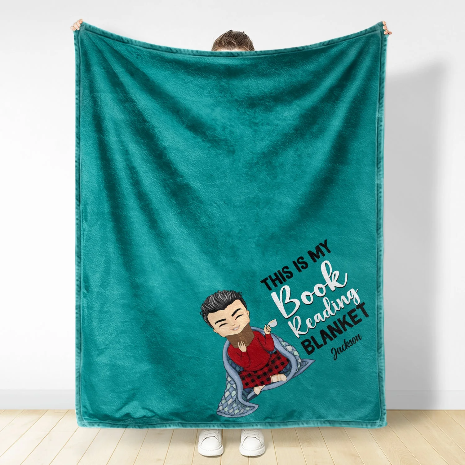 My Reading Blanket - Gift For Book Lovers - Personalized Fleece Blanket - Image 2