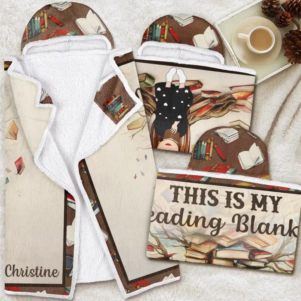 My Reading Blanket - Personalized Wearable Hooded Blanket - Image 4