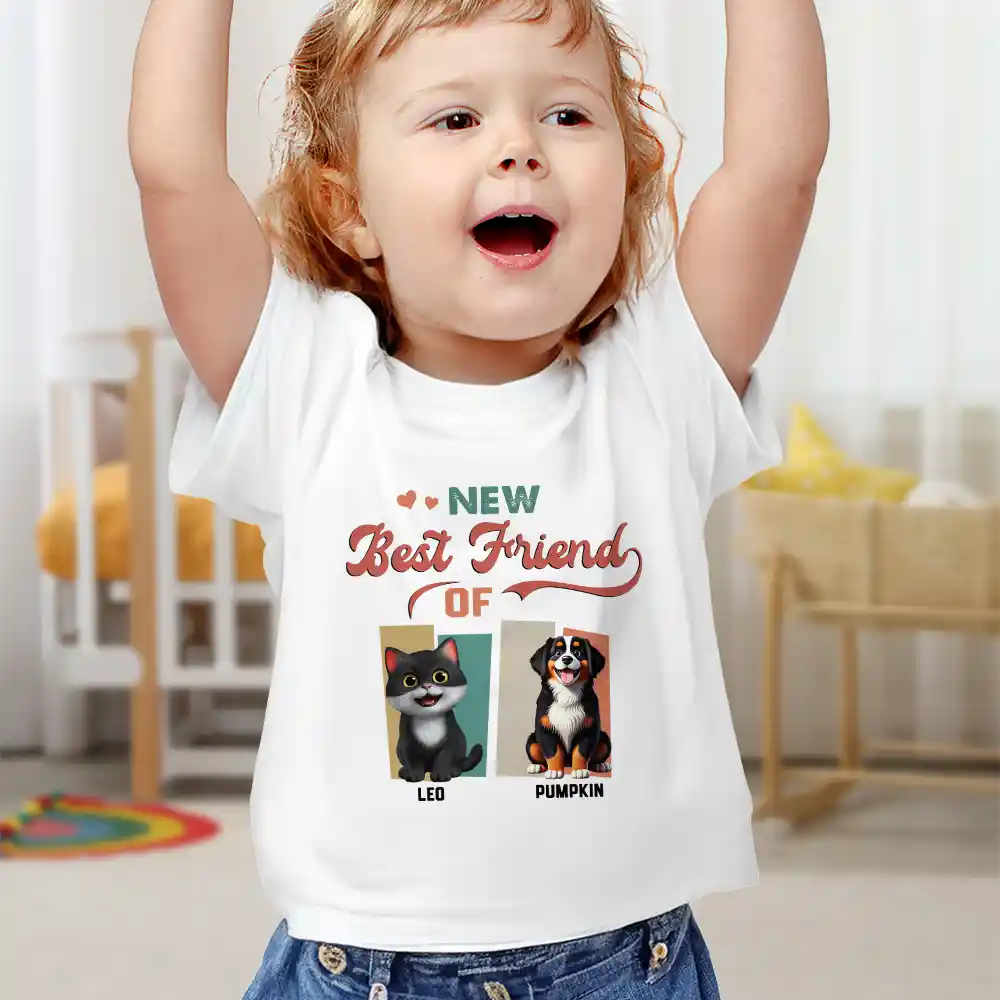 My Siblings Have Paws Dog Cat - Personalized Baby Onesie - Image 6