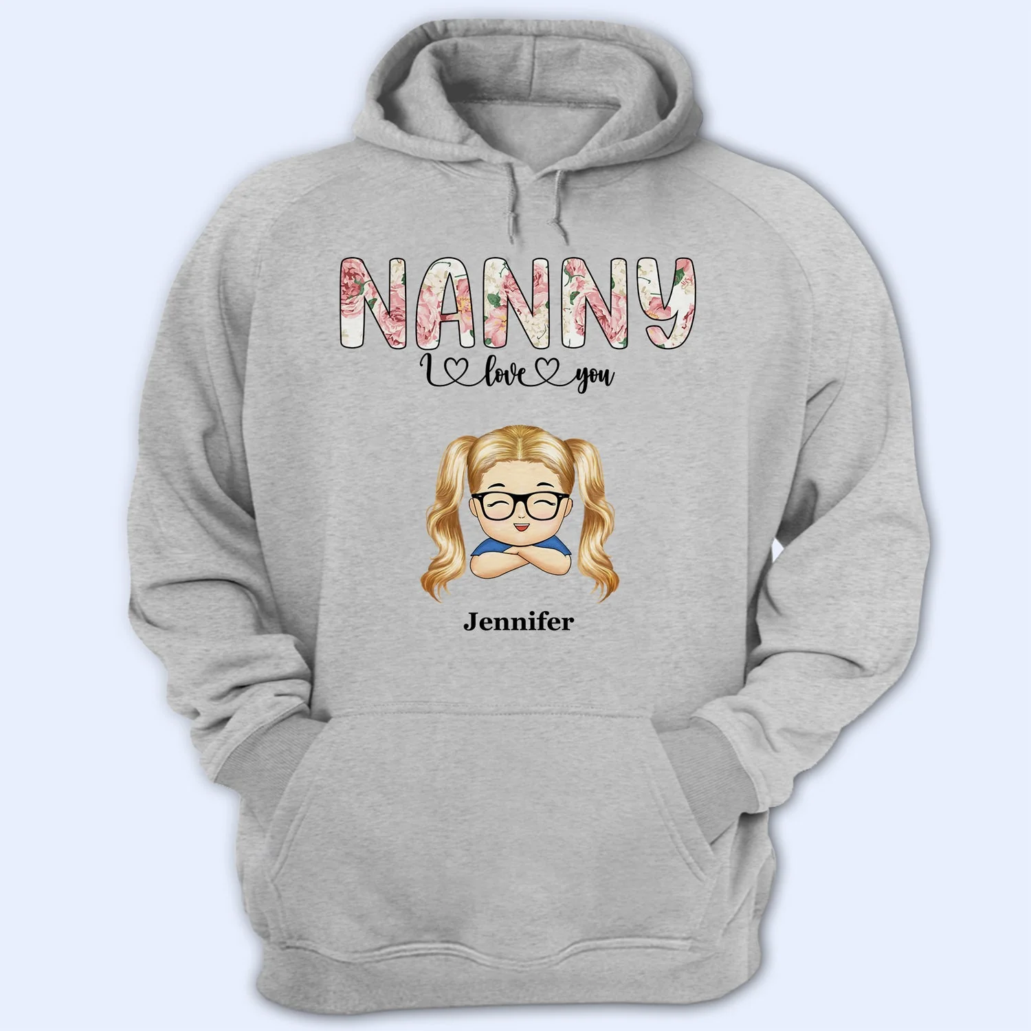 Nana, Mom, Auntie We Love You Floral - Birthday, Loving Gift For Mother, Grandma, Grandmother - Personalized T Shirt - Image 4