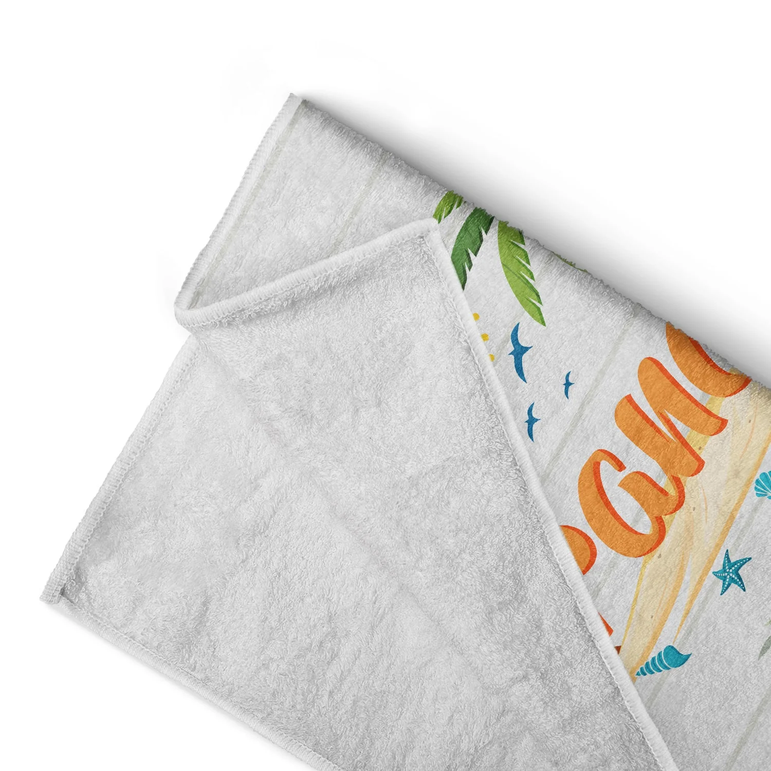Nana Papa Mom Daddy - Loving Gift For Mother, Father, Grandma, Grandpa - Personalized Custom Beach Towel - Image 4