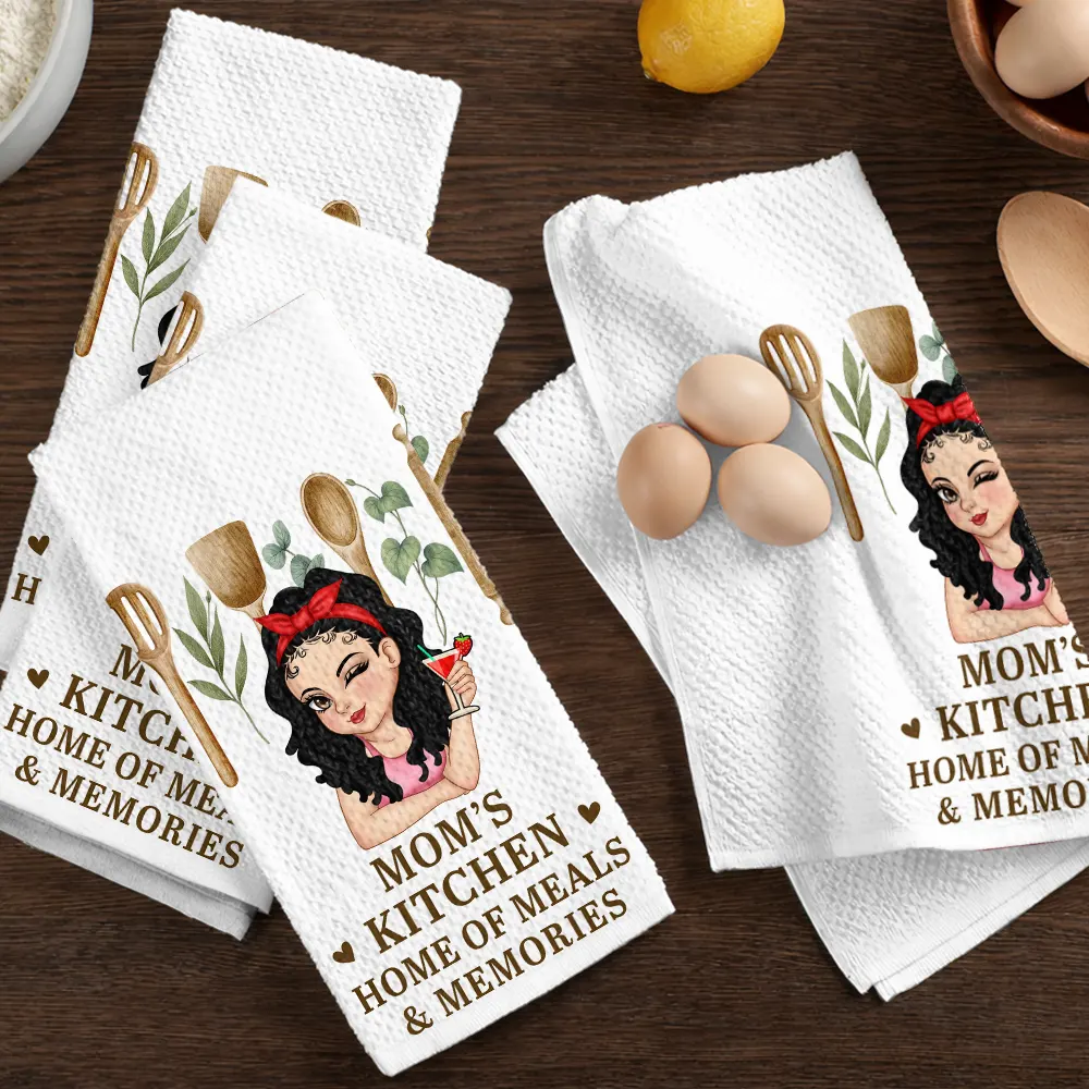 Nana's Kitchen Home Of Meals Memories - Personalized Kitchen Towel - Image 6