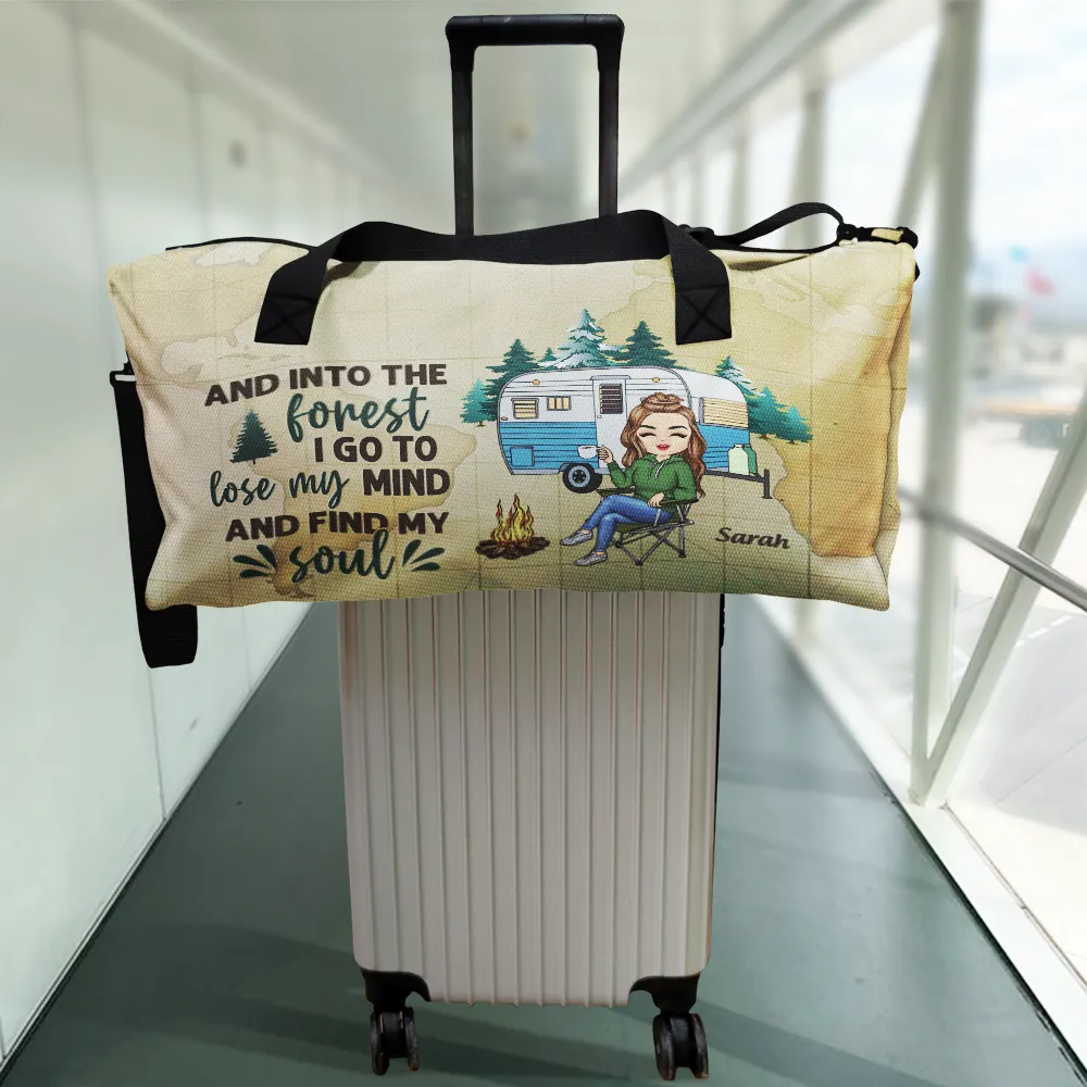 Never Dreamed I'd Grow Up To Be A Super Sexy Camping Lady - Personalized Duffle Bag - Image 2
