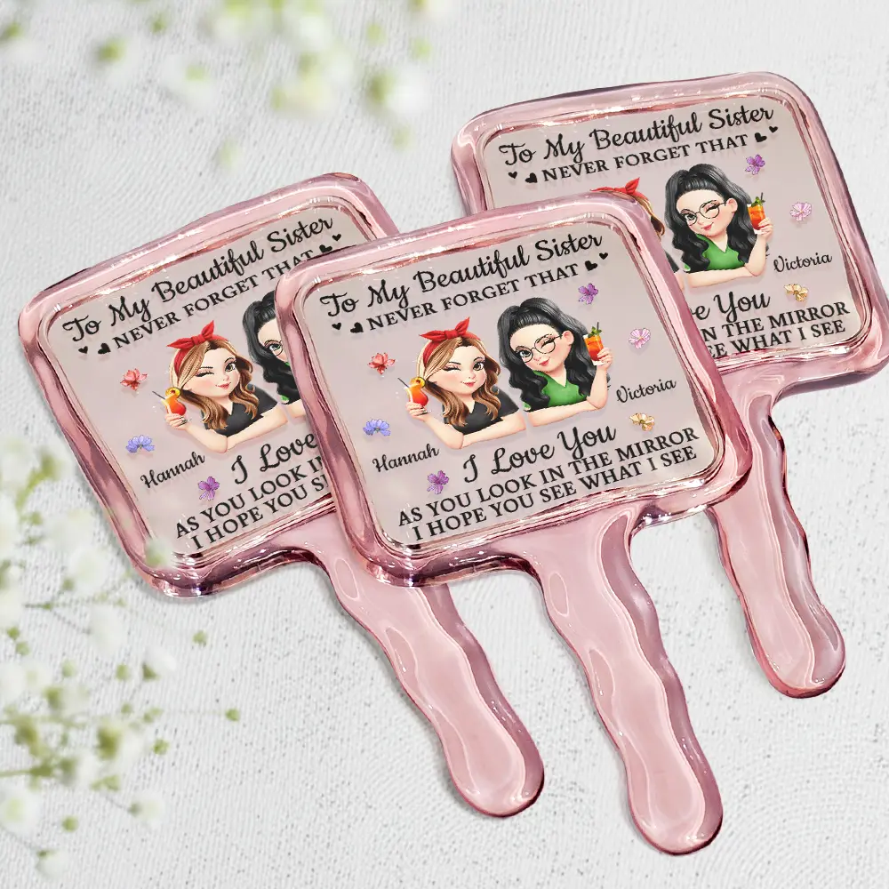 Never Forget That I Love You - Personalized Handheld Mirror - Image 2