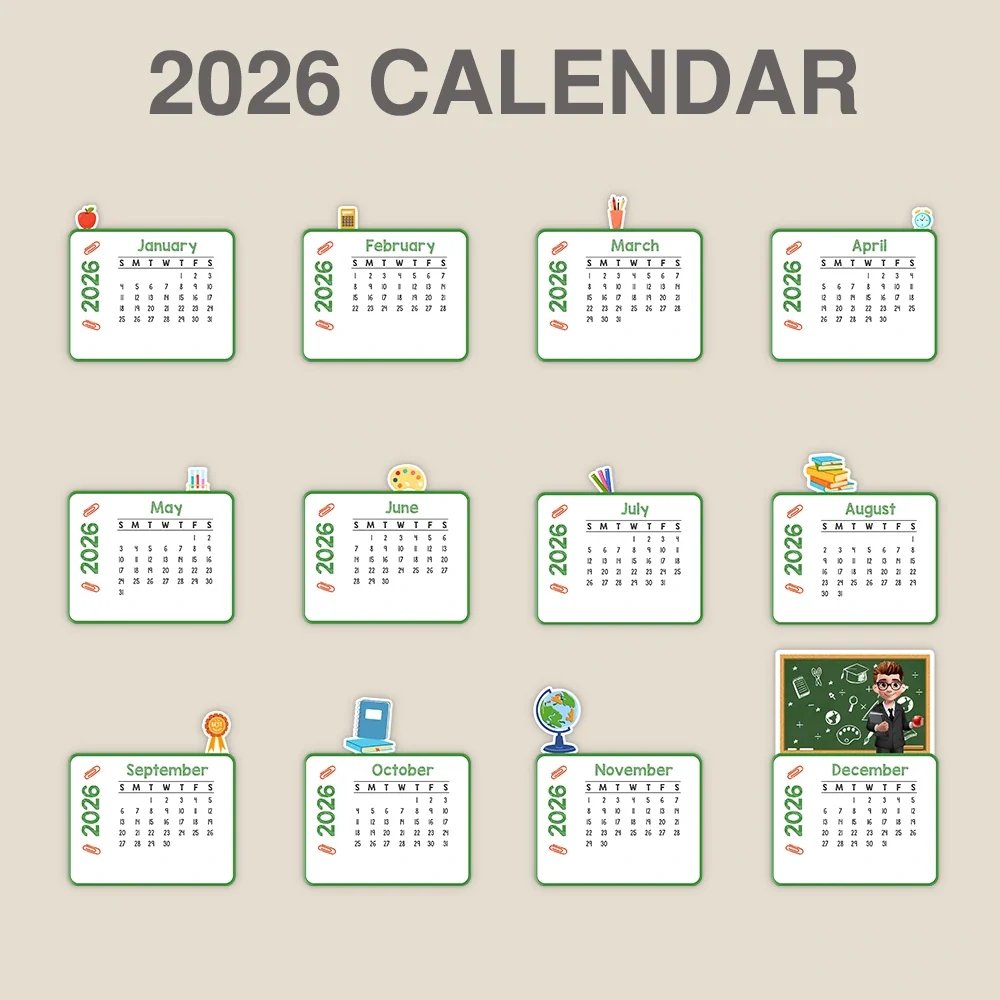 Never Forget The Difference That You Make - Personalized Calendar With Wooden Stand - Image 2