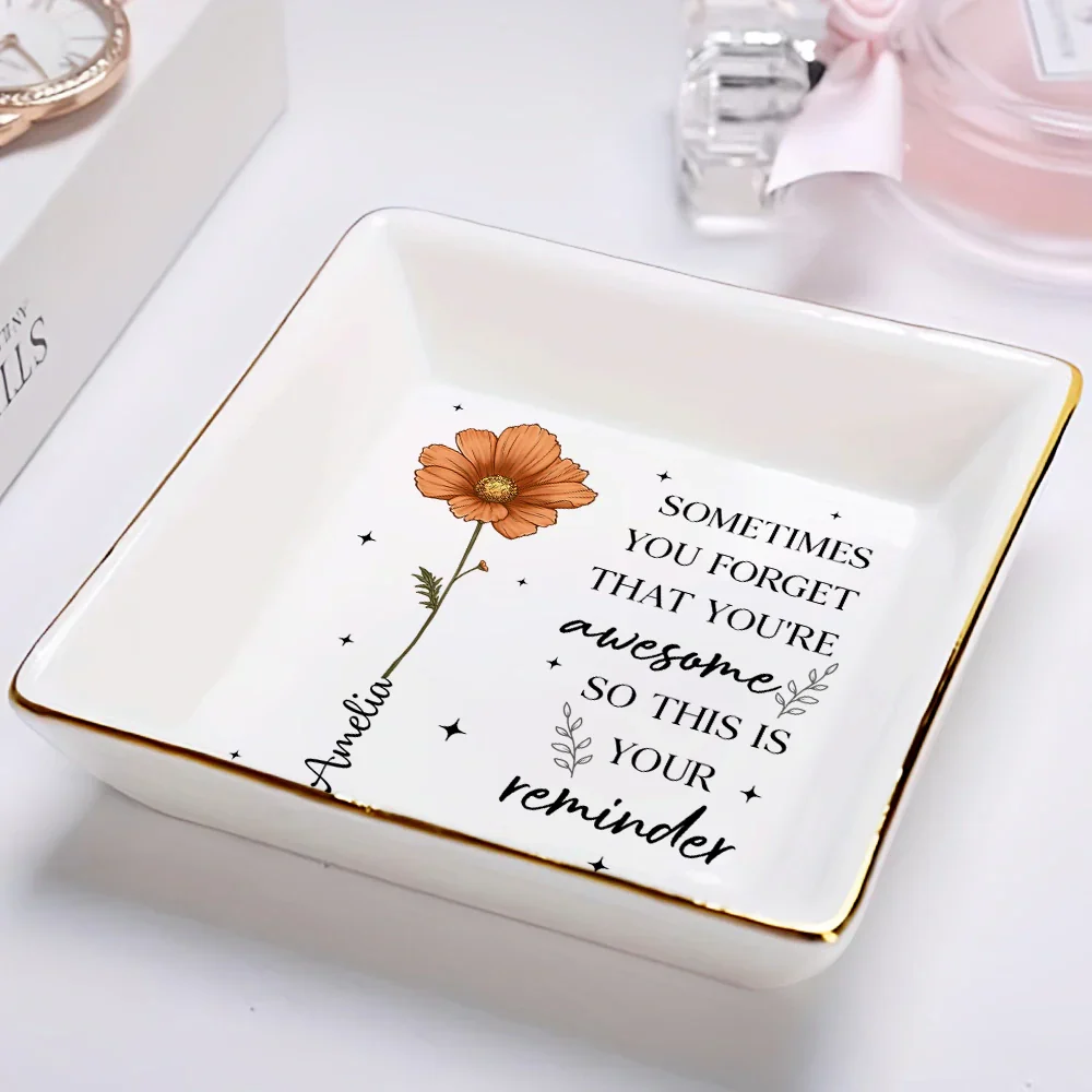 Never Forget The Difference You Make - Personalized Ring Dish - Image 2