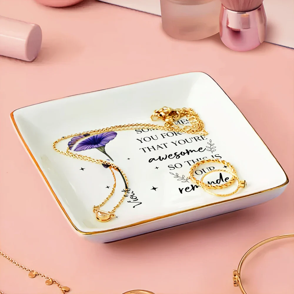 Never Forget The Difference You Make - Personalized Ring Dish - Image 3