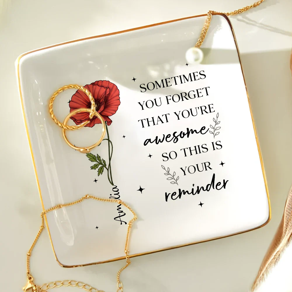 Never Forget The Difference You Make - Personalized Ring Dish - Image 4