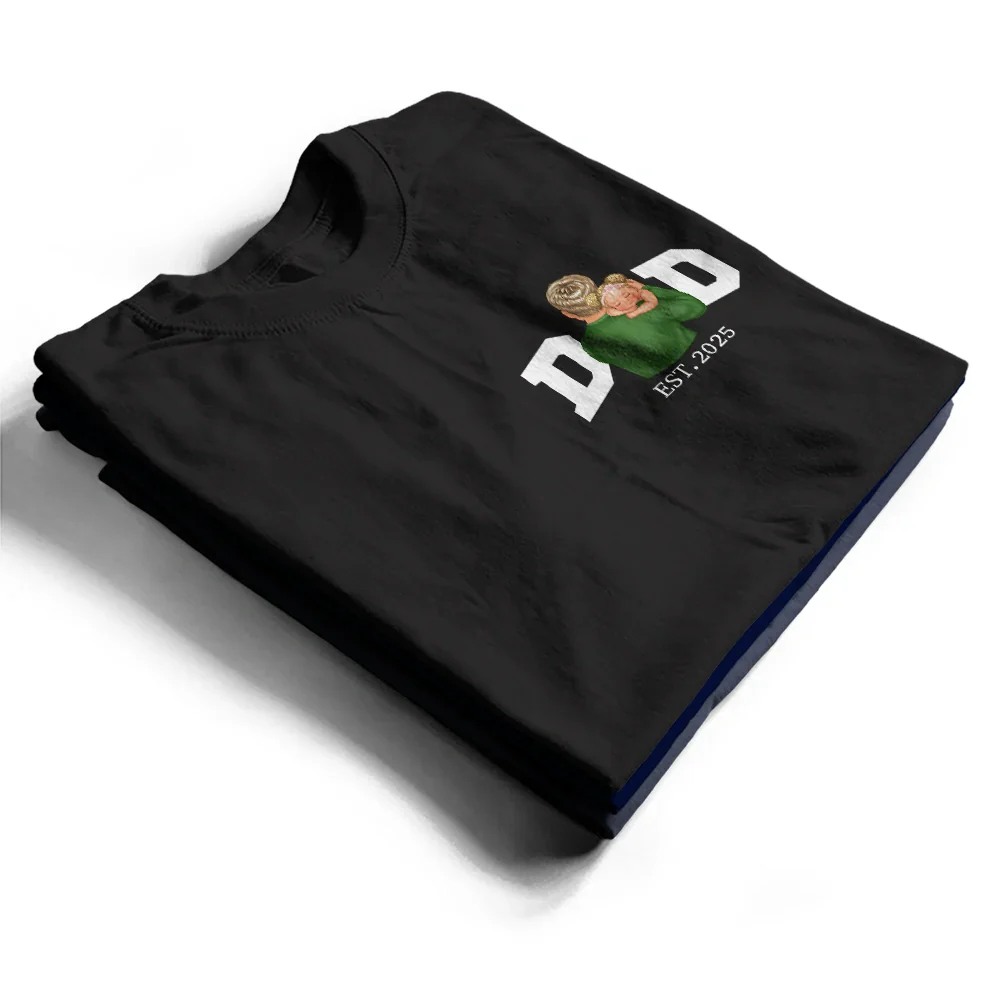 New Dad New Mom And Baby - Personalized T Shirt - Image 2