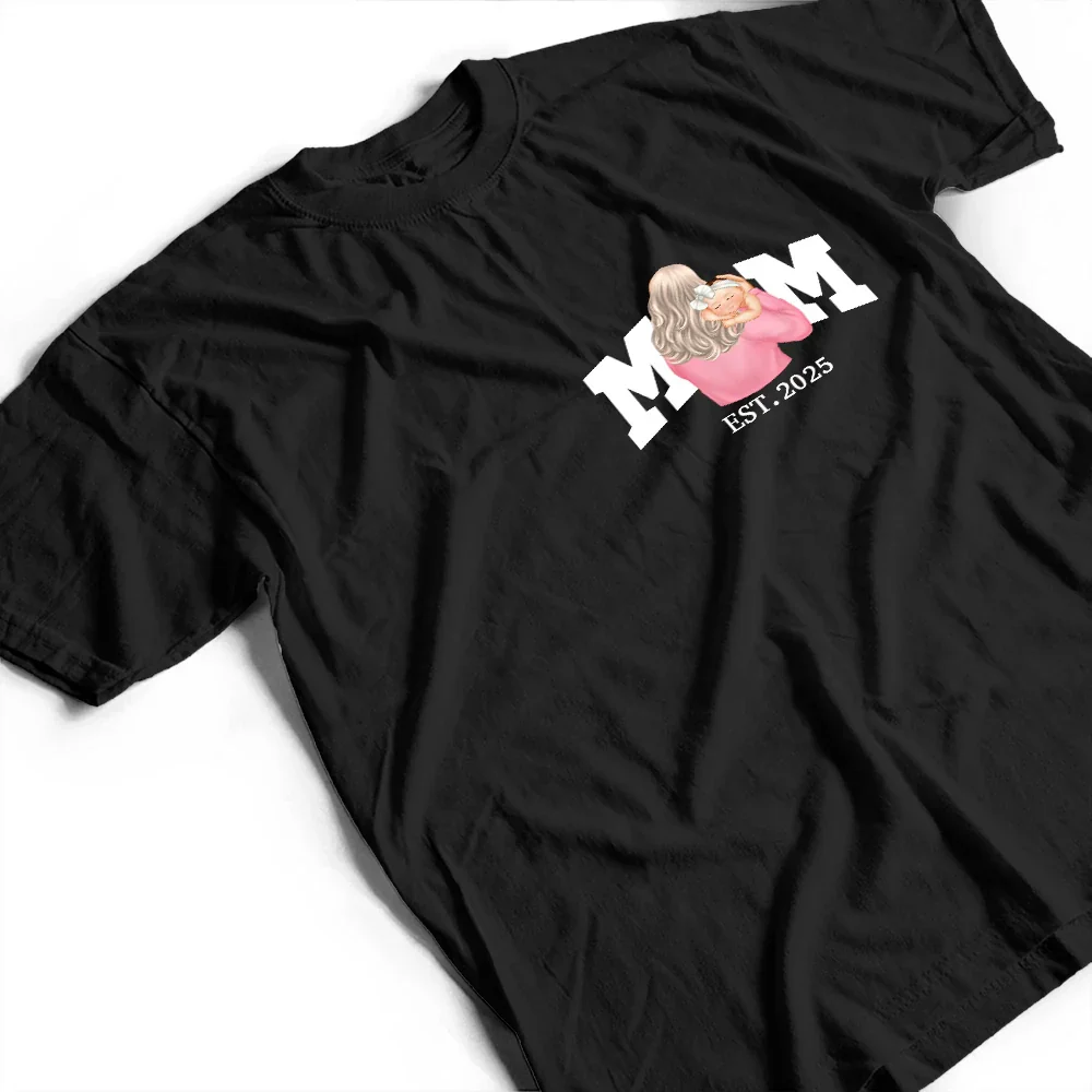 New Dad New Mom And Baby - Personalized T Shirt - Image 3
