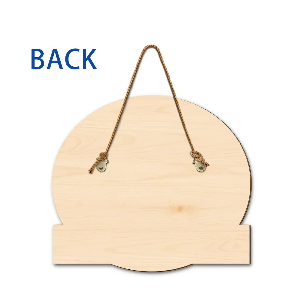 No Need To Knock 3D Effect Pets - Personalized Custom Shaped Wood Sign - Image 6