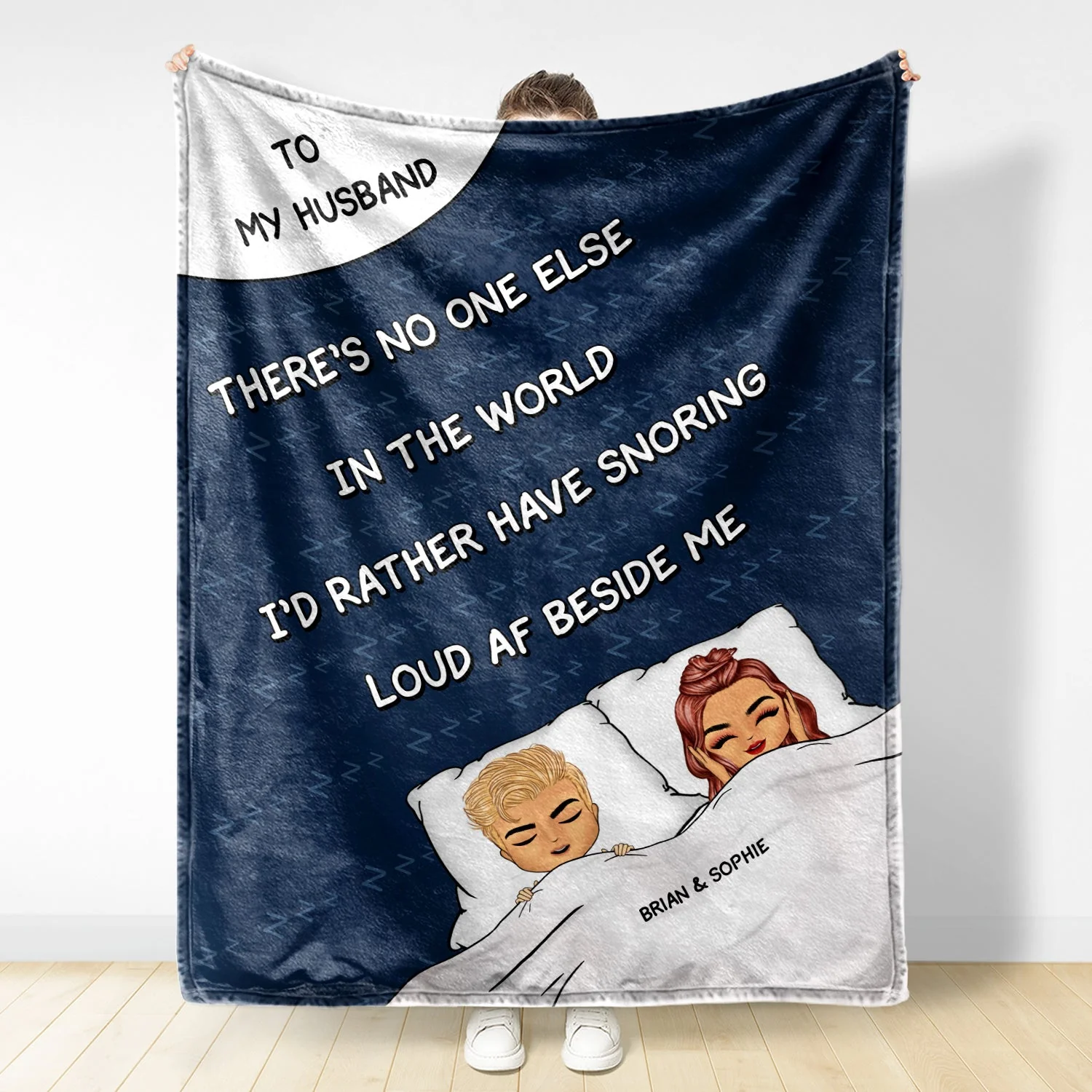 No One Else In The World - Gift For Couples - Personalized Fleece Blanket - Image 2