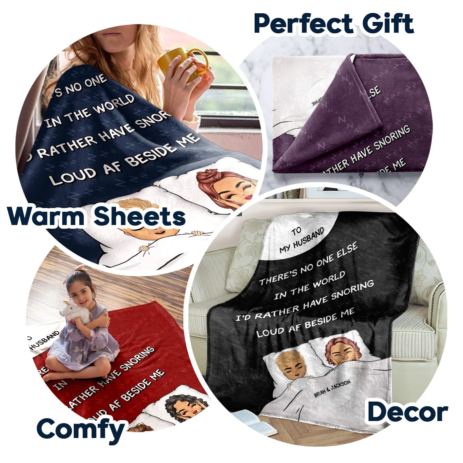 No One Else In The World - Gift For Couples - Personalized Fleece Blanket - Image 5