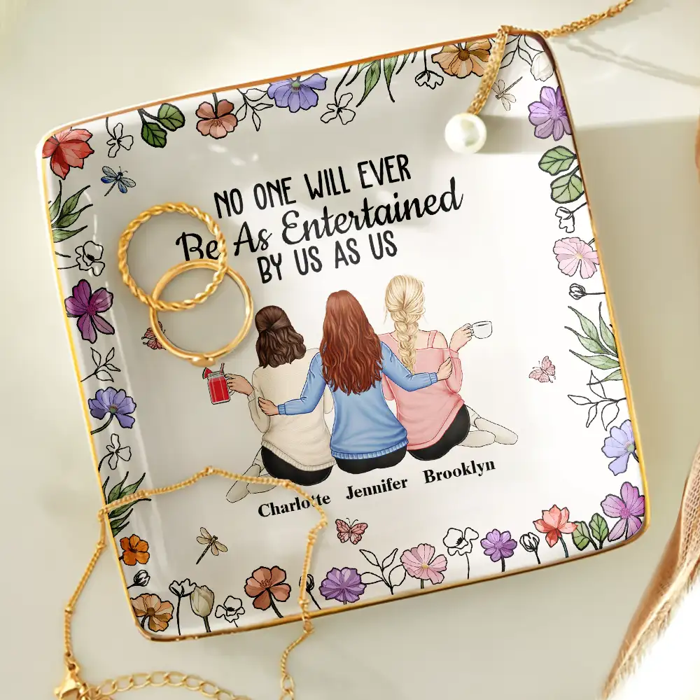 No One Will Ever Be As Entertained By Us As Backside - Personalized Ring Dish - Image 4