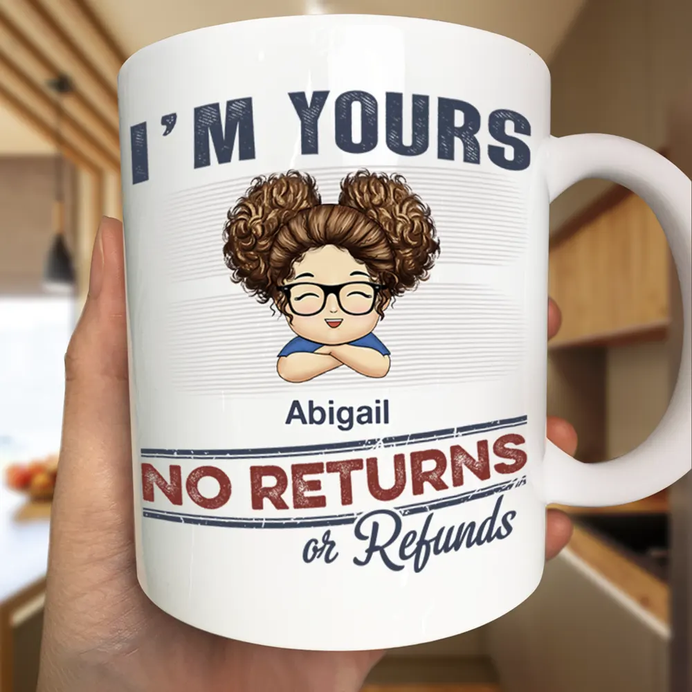 No Returns Or Refunds Chibi Grandkids Dog Cat - Personalized Mug - Image 3