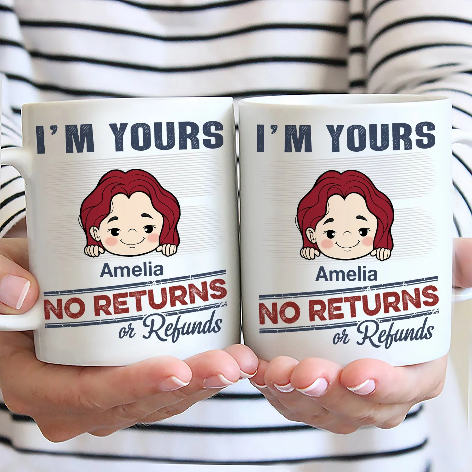 No Returns Or Refunds Grandkids - Funny Gift For Dad, Mom, Grandma, Grandpa - Personalized Mug - Image 2