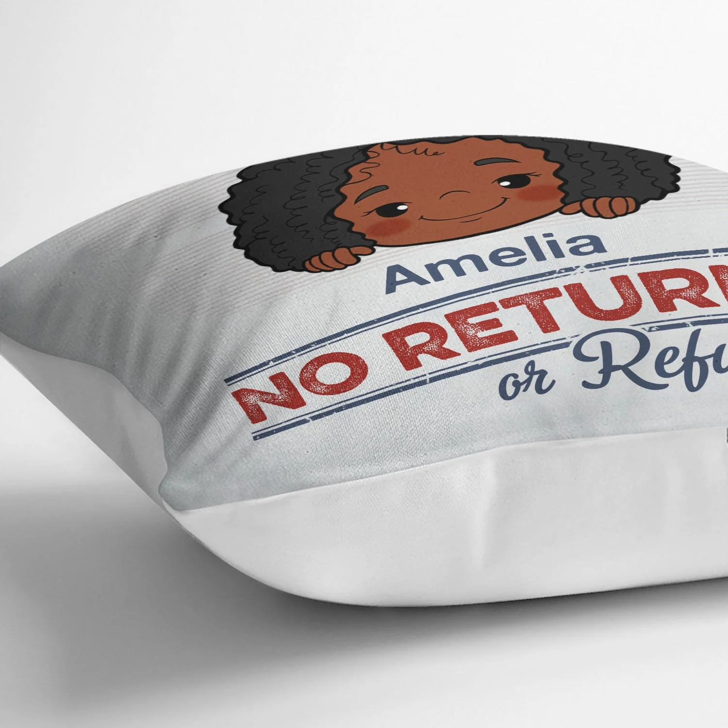 No Returns Or Refunds Grandkids - Funny Gift For Dad, Mom, Grandma, Grandpa - Personalized Pillow - Image 3