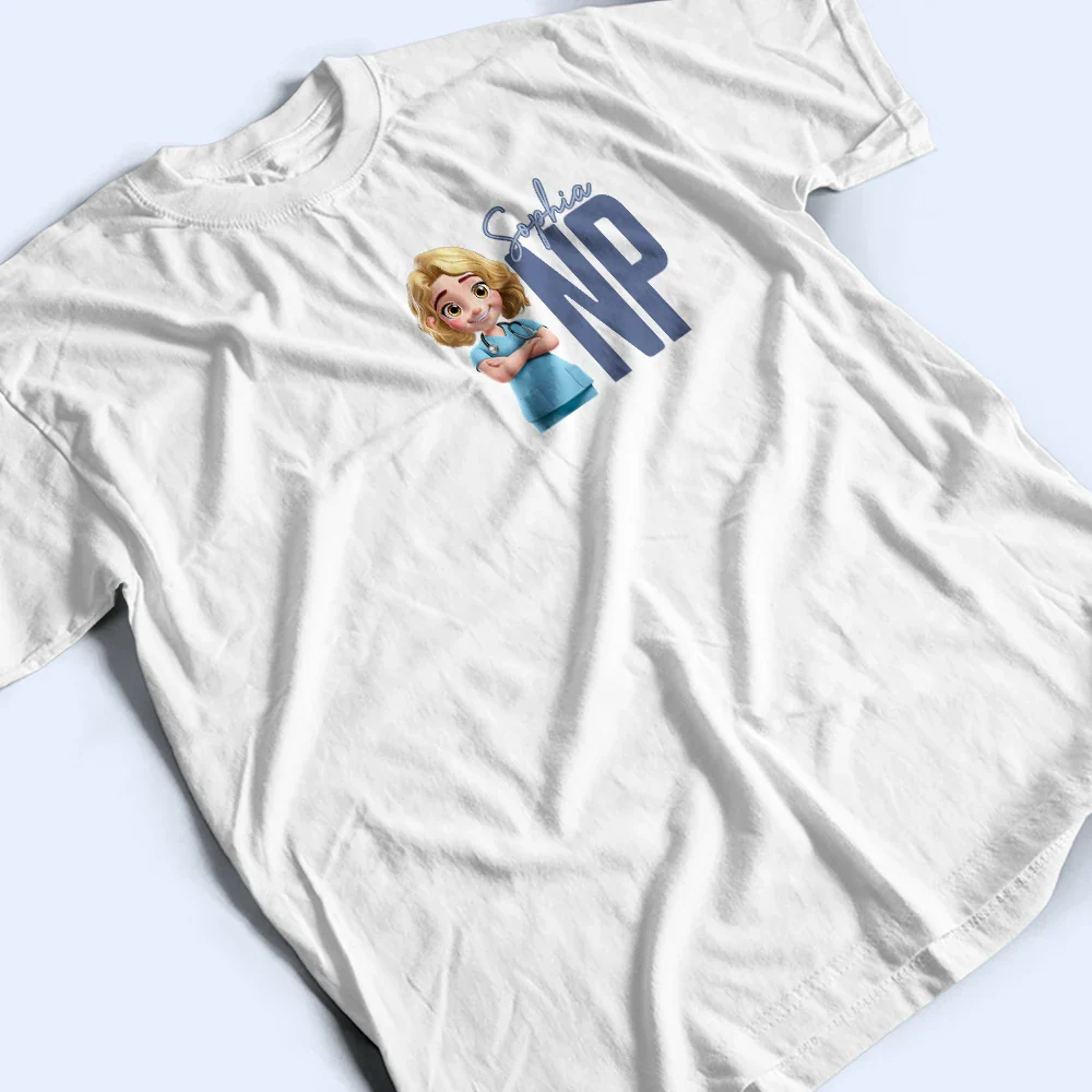 Nurse Life Job Title - Personalized T Shirt - Image 3