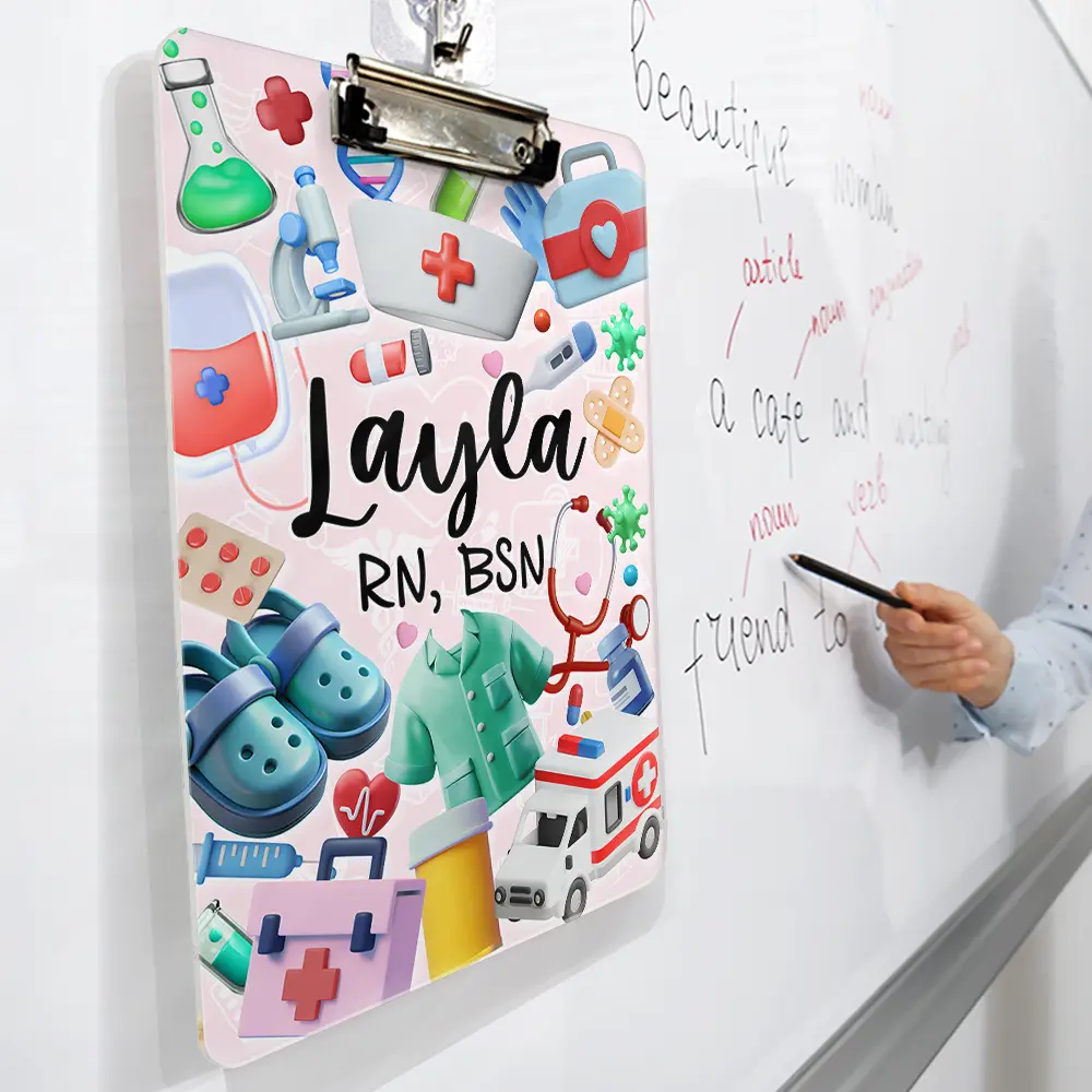 Nurse Life - Personalized Acrylic Clipboard - Image 3
