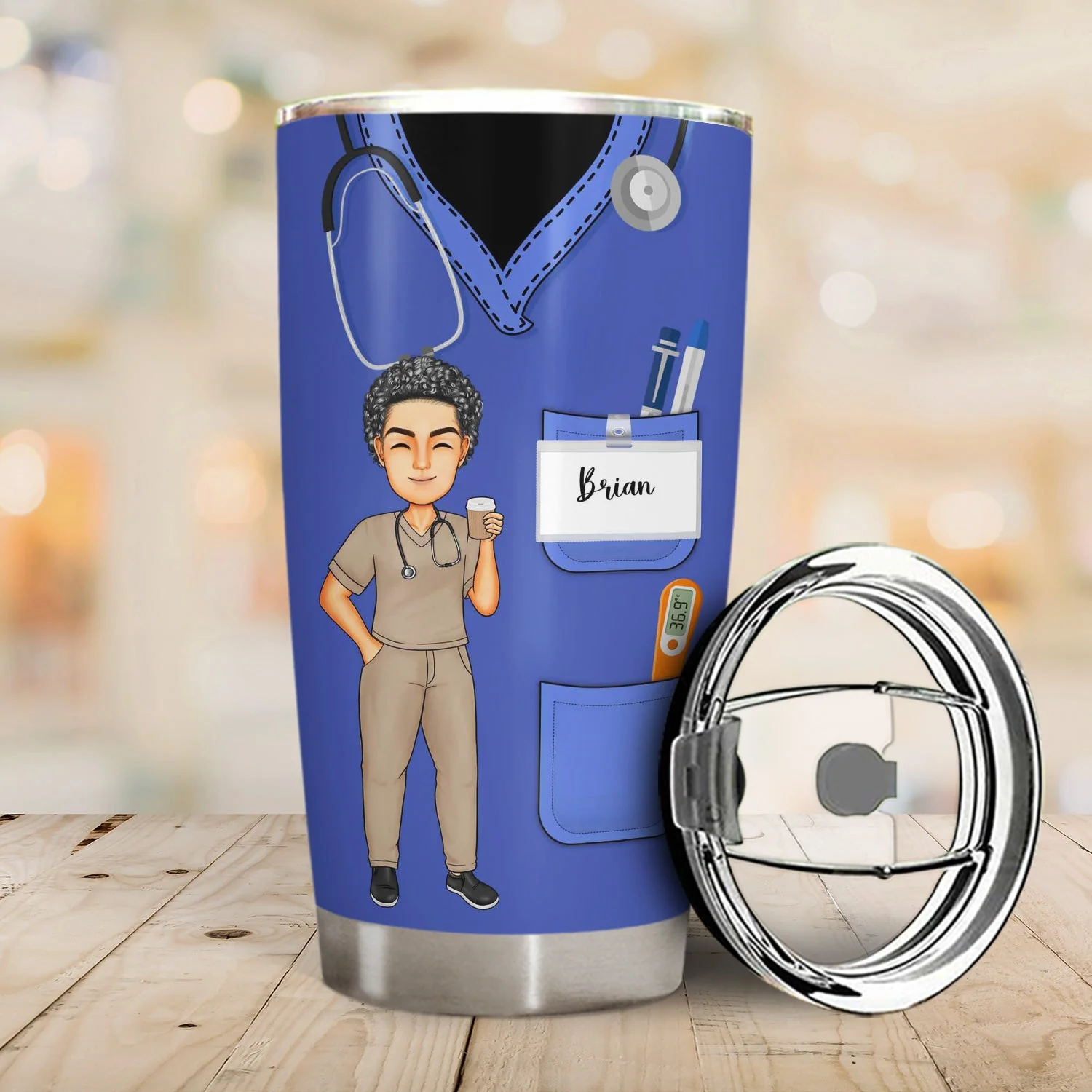 Nurse Nutrition Facts New Version - Gift For Nurses - Personalized Tumbler - Image 2