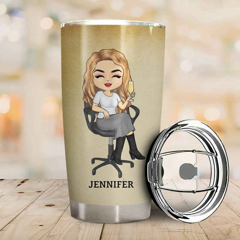 Nutrition Facts Hard Working Unrivaled Skill - Gift For Boss - Personalized Custom Tumbler - Image 2