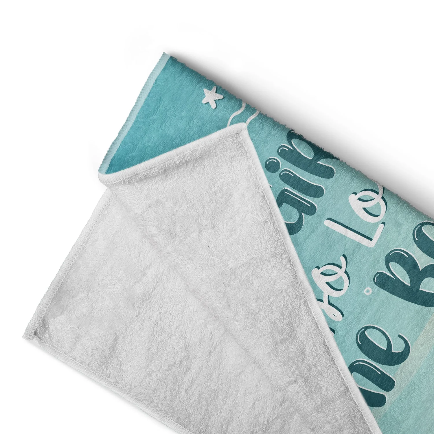 Ocean Air Salty Hair - Gift For Women Who Love The Beach - Personalized Custom Beach Towel - Image 4