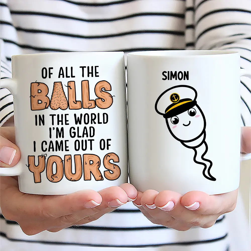 Of All The Balls - Personalized Mug - Image 2