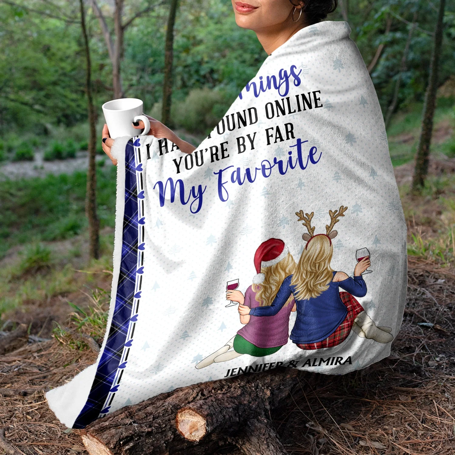 Of All The Weird Things - Anniversary, Loving Gift For Couples, Husband, Wife - Personalized Fleece Blanket - Image 3