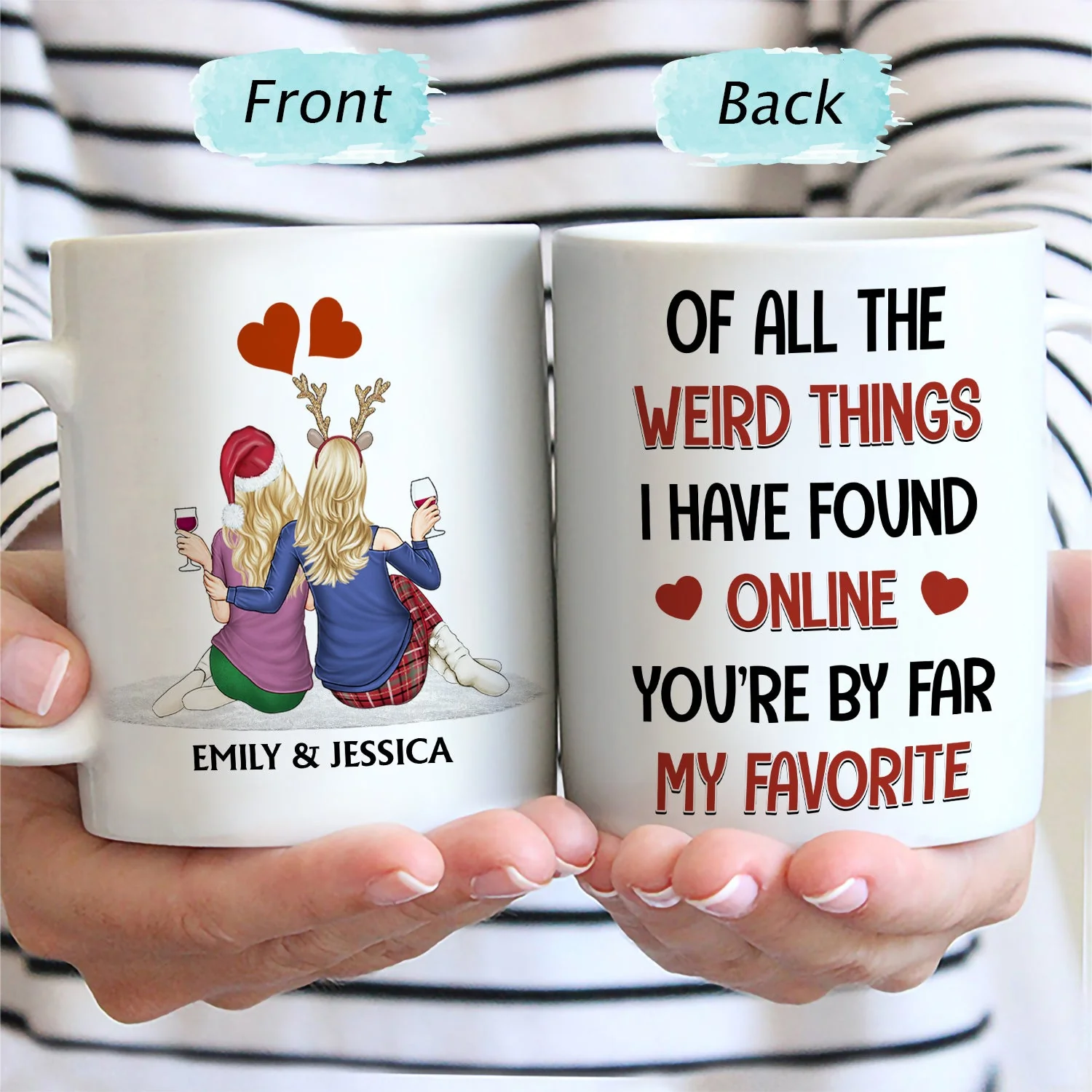Of All The Weird Things - Anniversary, Loving Gift For Couples, Husband, Wife - Personalized Mug - Image 2