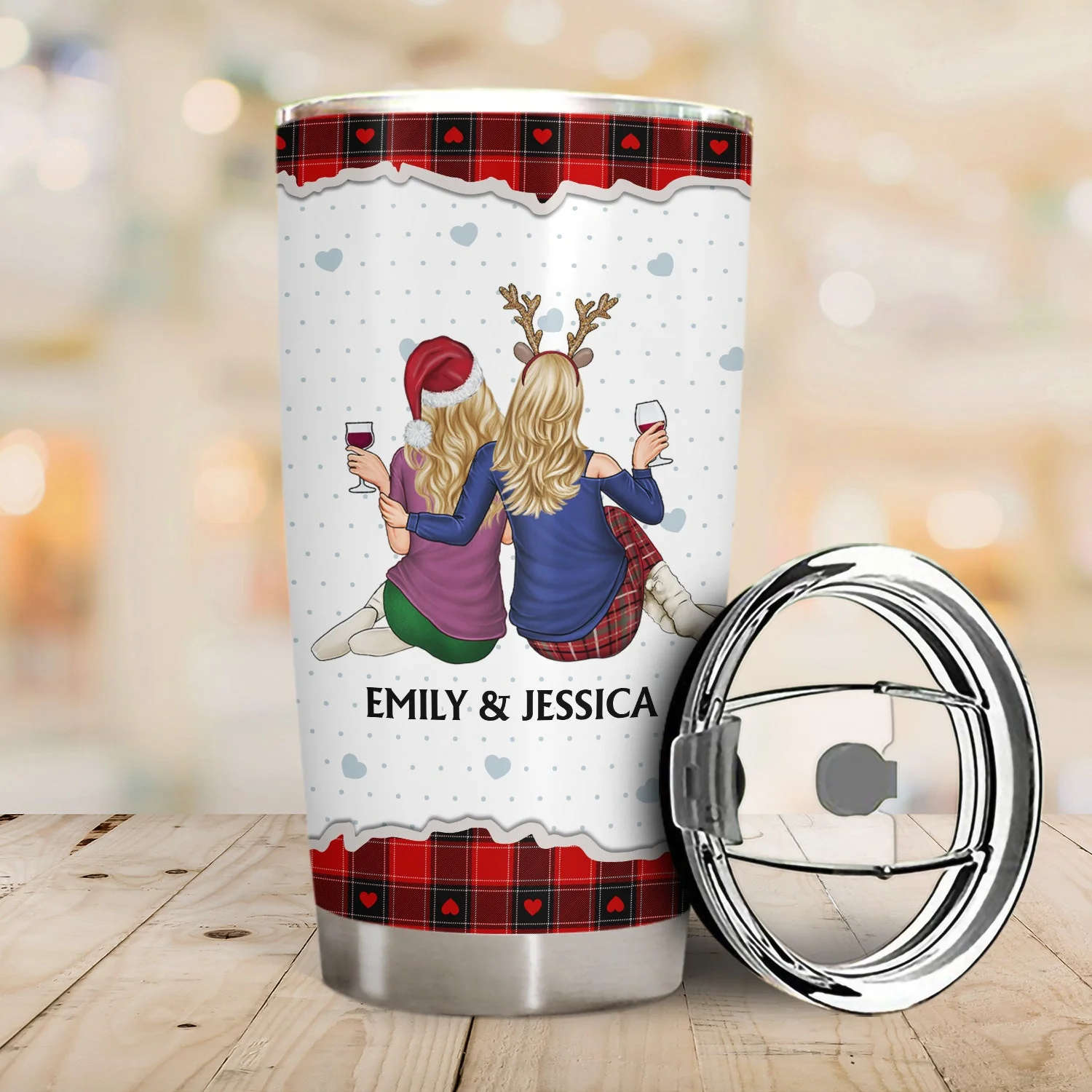 Of All The Weird Things - Anniversary, Loving Gift For Couples, Husband, Wife - Personalized Tumbler - Image 2