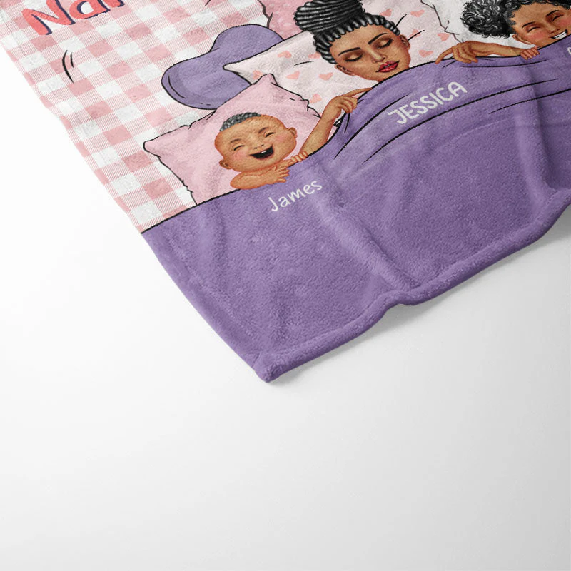 Official Nap Queen Mama - Gift For Mom - Personalized Custom Blanket - Image 3