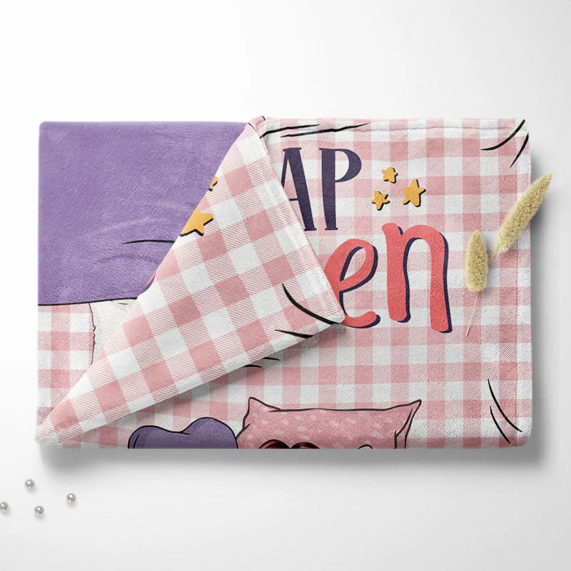 Official Nap Queen Mama - Gift For Mom - Personalized Custom Blanket - Image 4