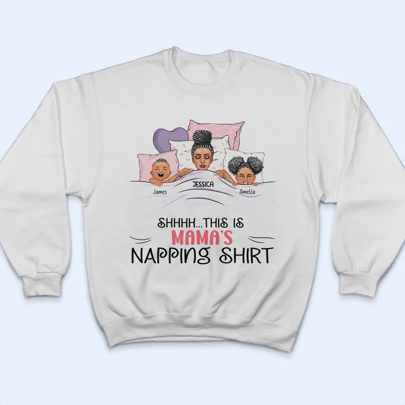 Official Nap Queen Sleep Mama - Gift For Mom - Personalized Custom T Shirt - Image 5