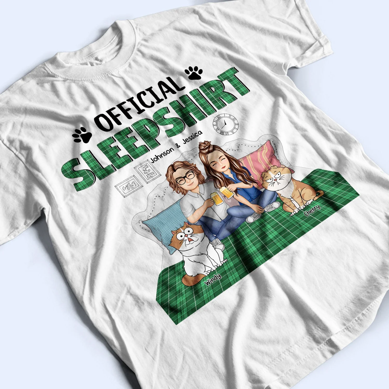 Official Sleepshirt - Gift For Pet Lovers - Personalized T Shirt - Image 3
