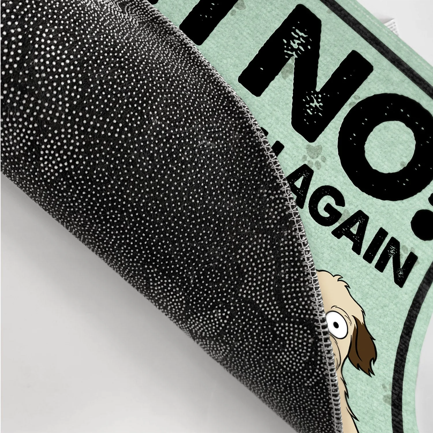 Oh No Not You Again - Birthday, Funny Gift, Decor Item For Dog Lover, Cat Lover, Pet Owner - Personalized Doormat - Image 3